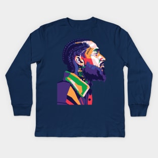 Nipsey Hussle Kids Long Sleeve T-Shirt